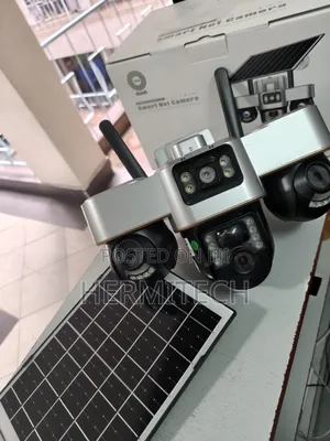 Triple Lens V380 Pro 4g Smart Solar Powered PTZ Surveillance CCTV