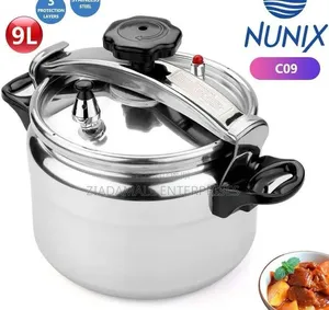 Nunix Manual Pressure Cooker 9l Pressure Cooker for Fast Cooking