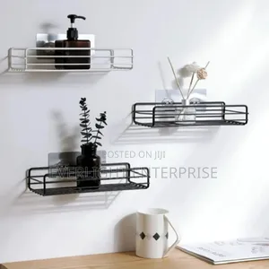 Metallic Bathroom Rectangular Organizing Rack