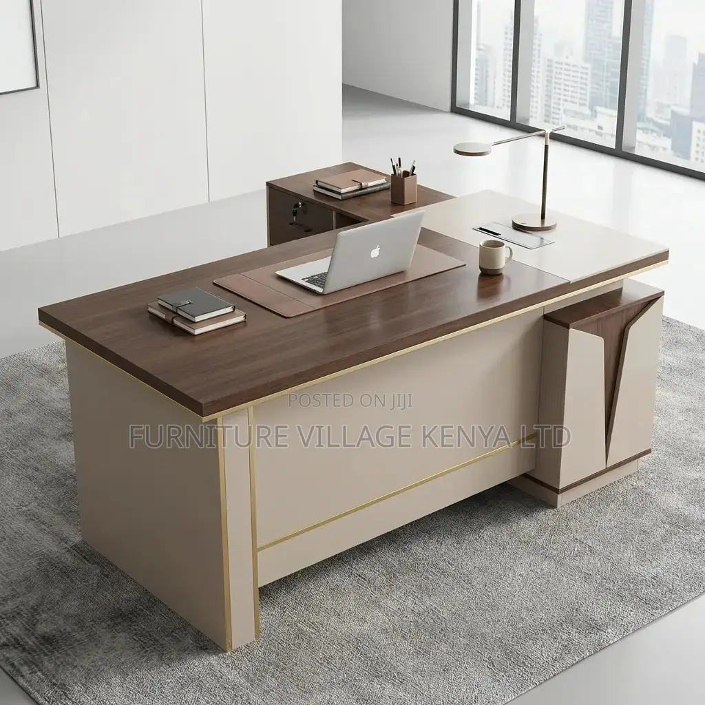 1.6 Meters Imported L-Shaped Boss Writing Table