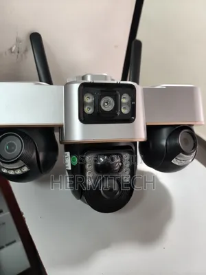 Triple Lens Security Surveillance CCTV 4g Smart Solar Powered PTZ