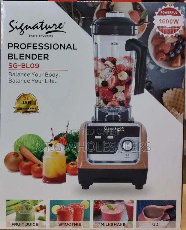 Signature 1600w 2l Industrial High Speed Blender
