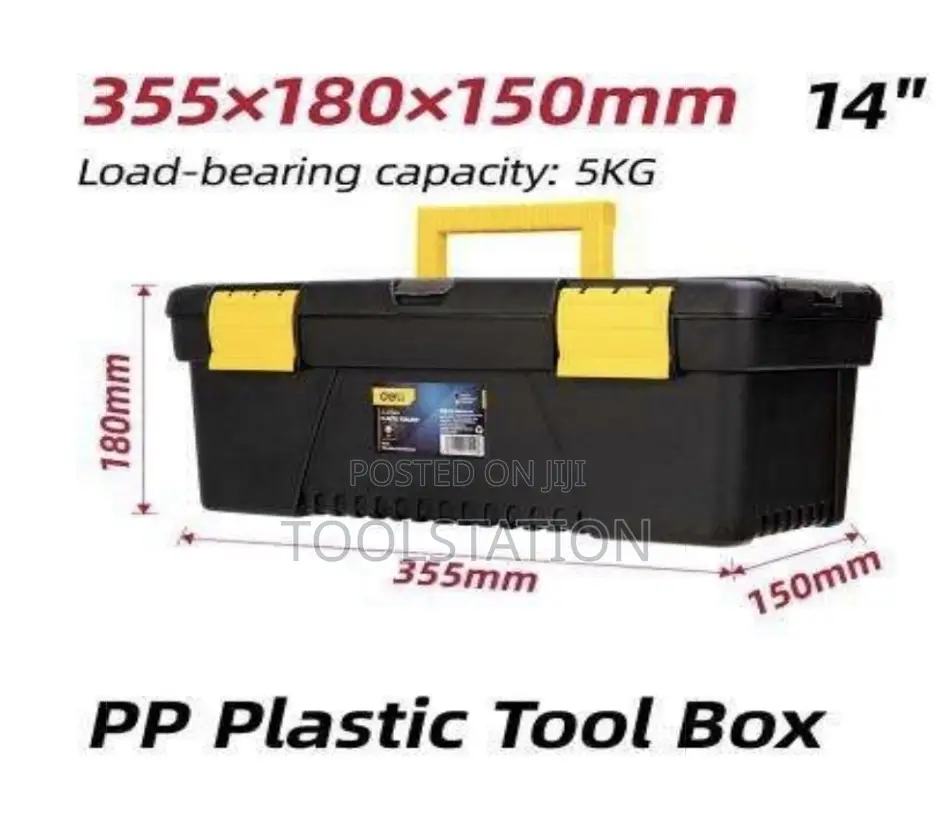 Plastic Tool Box Size:14" Edl432414