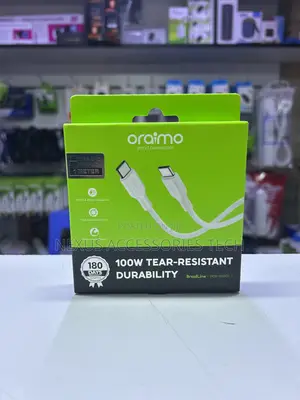Oraimo Braidline 100w Usb-C Cable – Pd3.0 + Qc3.0, 1m, Tear-Resistant