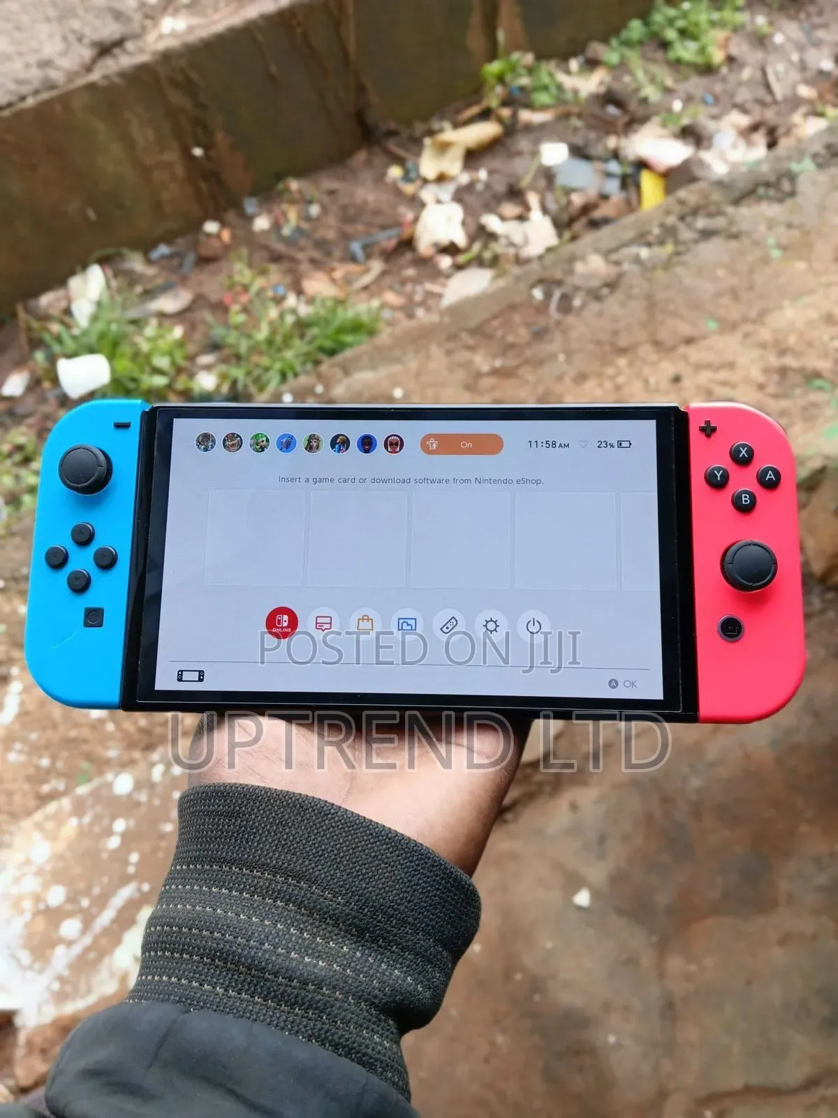 Clean Home Used Nintendo Switch. Red Blue Joycons