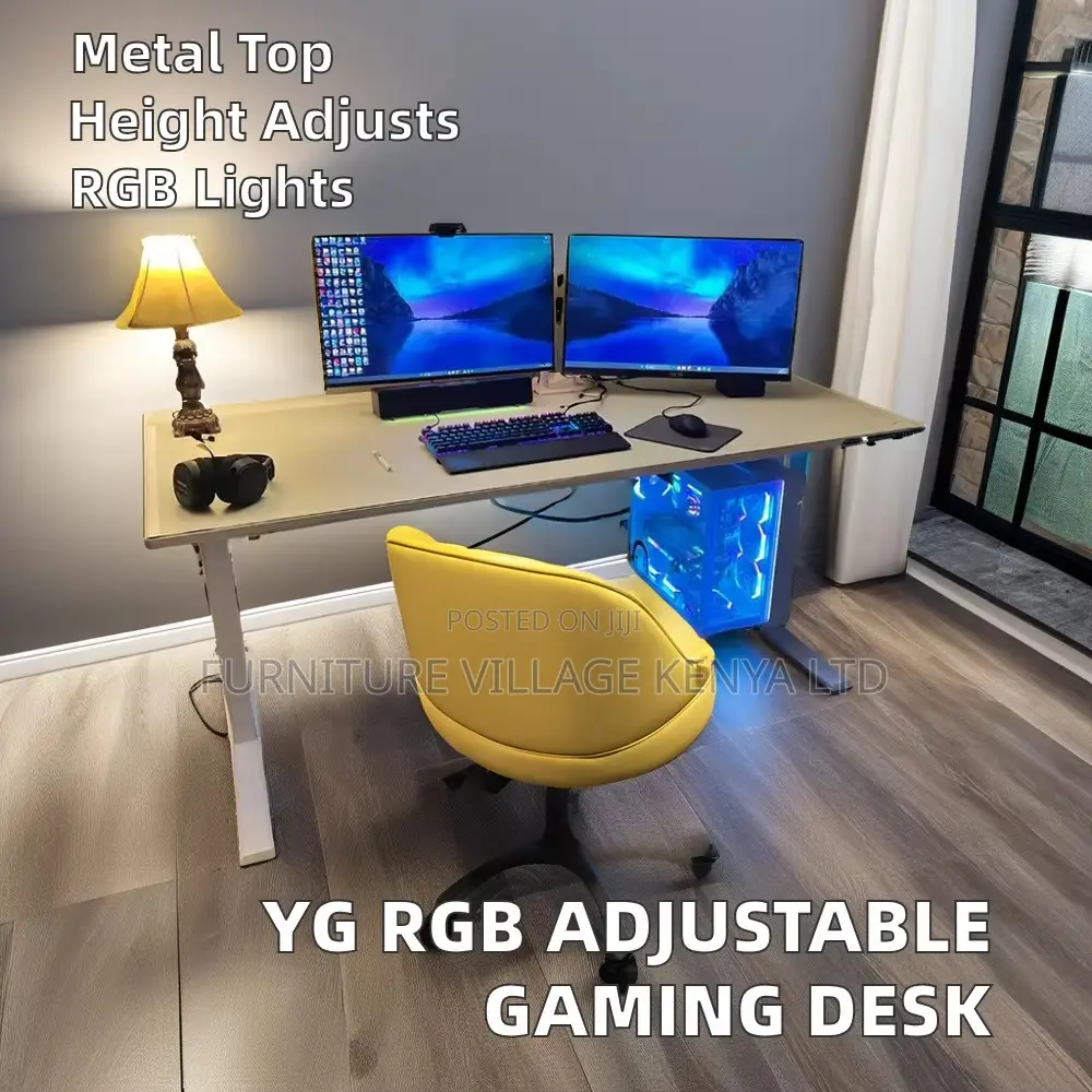 120cm White Electric Sit Stand Ergonomic Desk