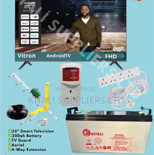 Vitron 32"inches Smart Tv With 200ah Battery Package