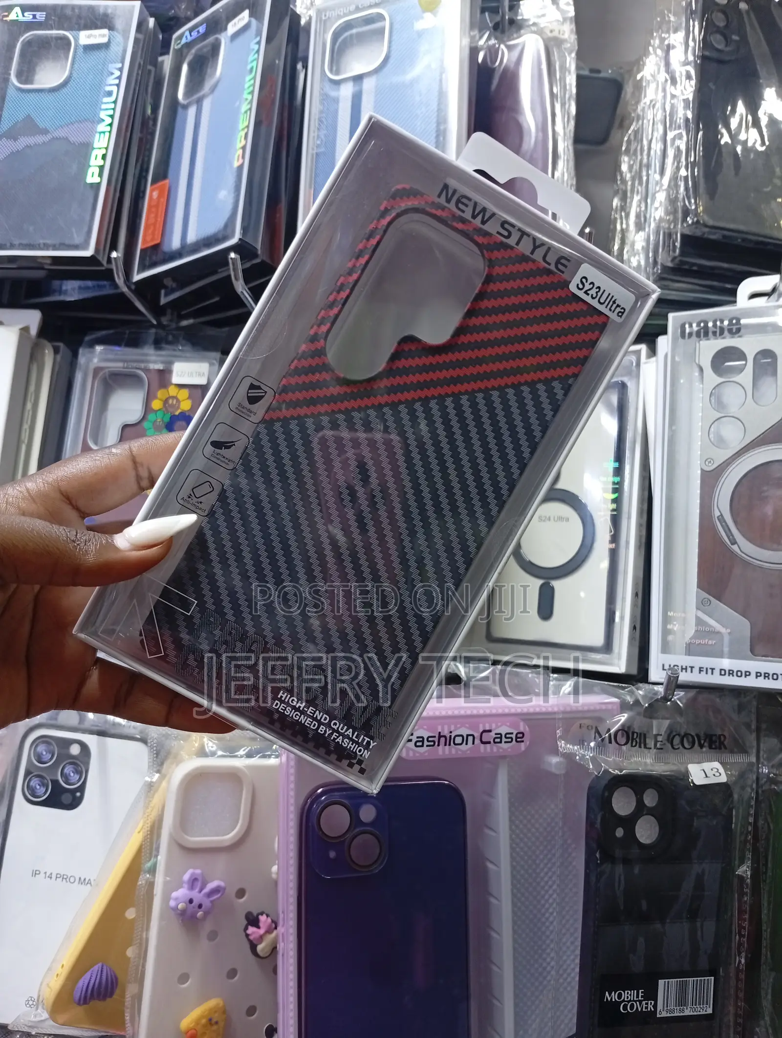 Phone Case Designed for the Samsung Galaxy S23 Ultra Carbon Fiber