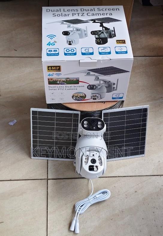 6mp Ubox Dual Panels Dual Lens Outdoor 4g Simcard Solar Camera
