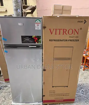 Vitron Vdr208ds 208litrs Double Door Fridge – Silver Hairline