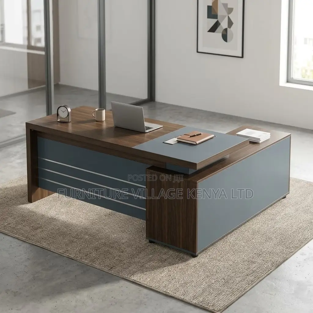 1800mm Imported Wooden Director's L-Shaped Desk