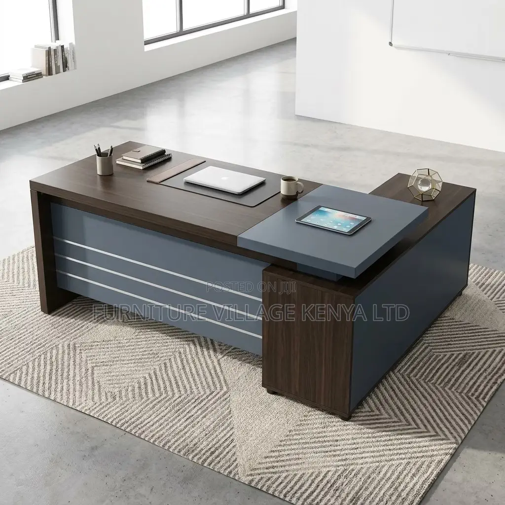 1800mm Imported Wooden Director's L-Shaped Desk