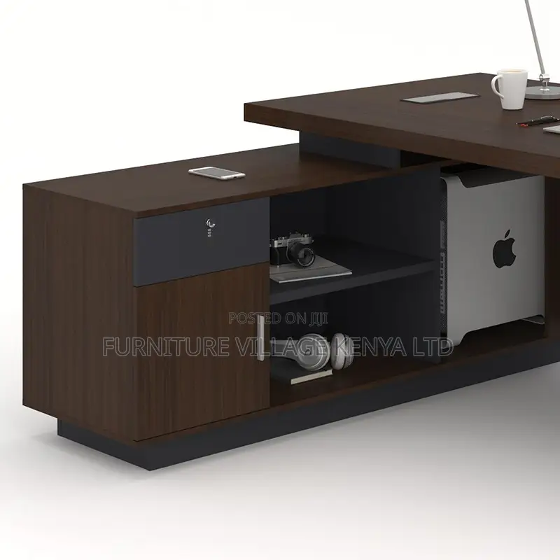 1800mm Imported Wooden Director's L-Shaped Desk