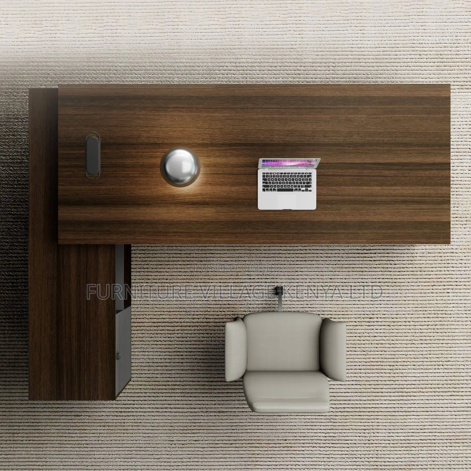 1800mm Imported Wooden Director's L-Shaped Desk