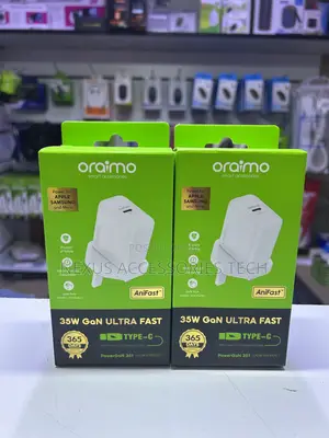 Oraimo Powergon 35w Gan Charger – Pd3.0 + Qc3.0, Free Cable