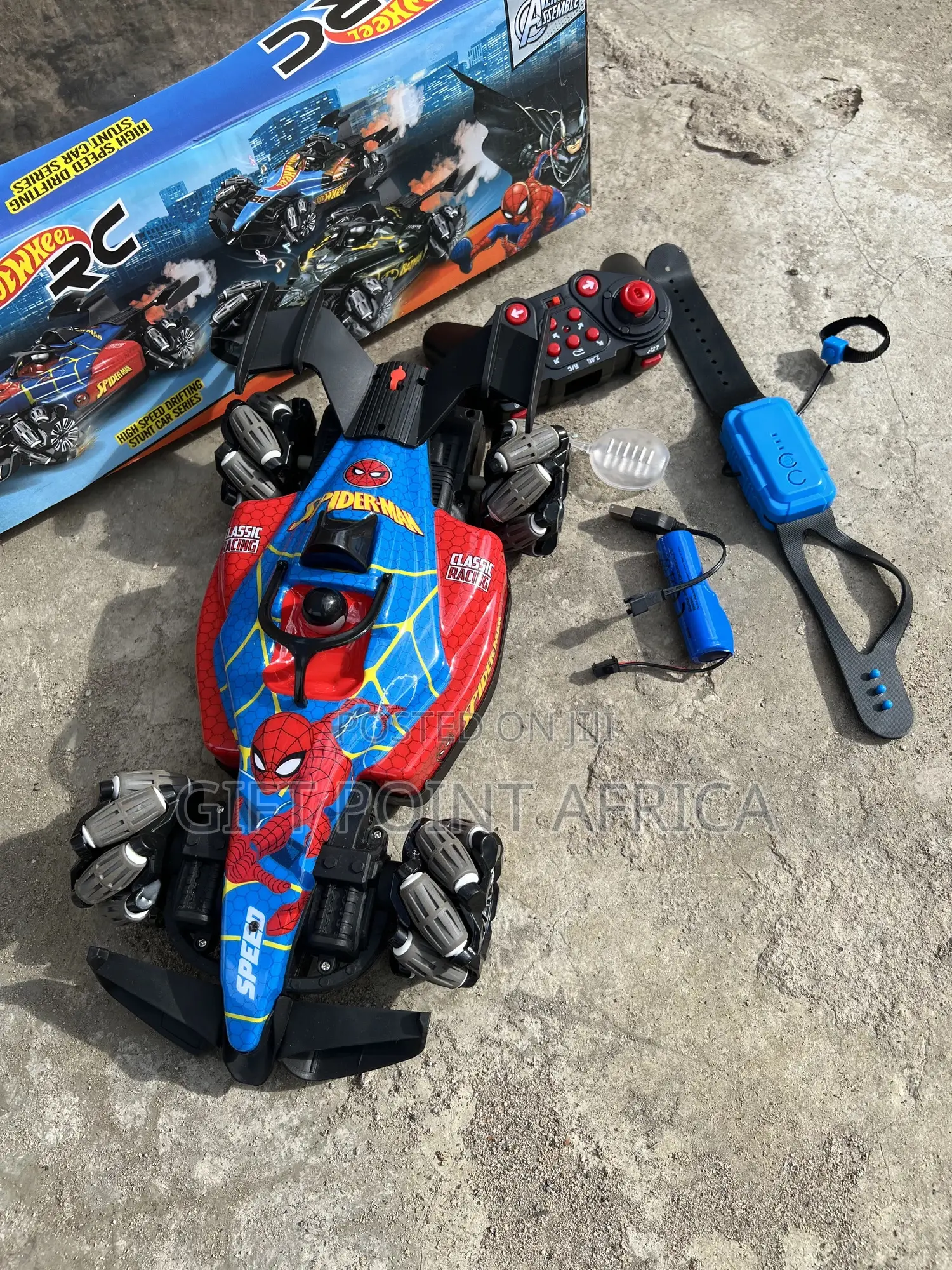 Rechargeable High Speed Turbo Drift Racing Toy Car(Spiderman Theme)