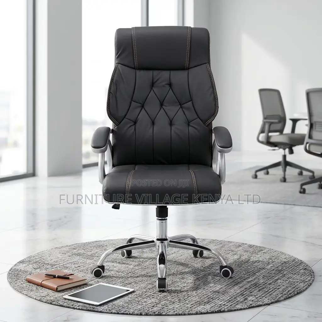 Leather Swivel Executive Boss Desk Seat