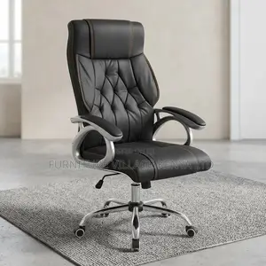 Leather Swivel Executive Boss Desk Seat