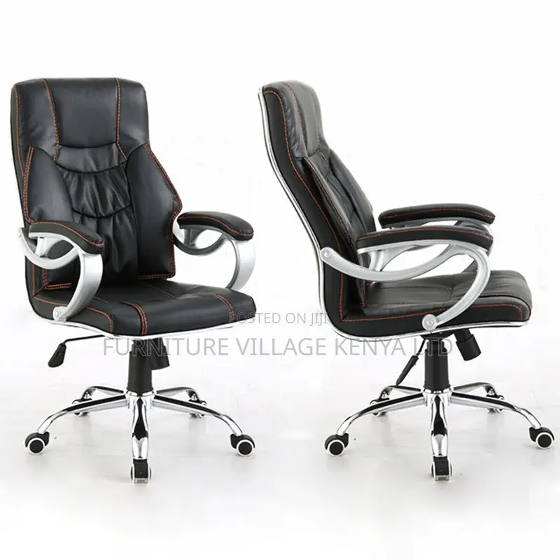 Leather Swivel Executive Boss Desk Seat