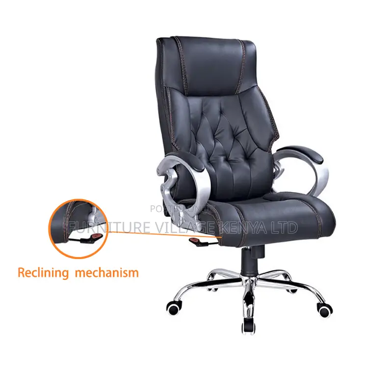 Leather Swivel Executive Boss Desk Seat