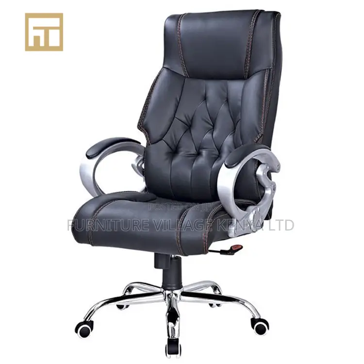 Leather Swivel Executive Boss Desk Seat