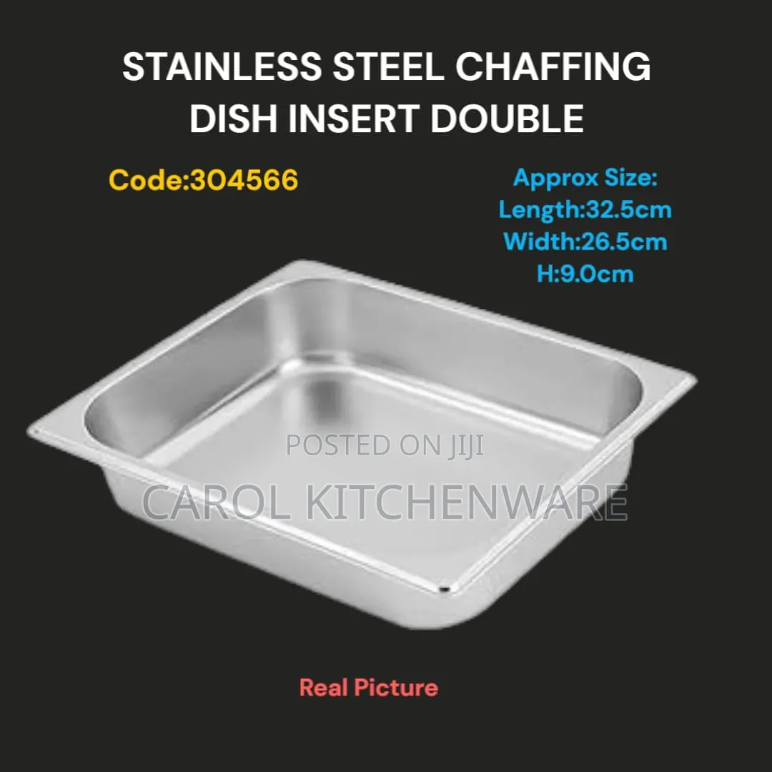 Double Chaffing Dish Insert /Food Warmer Insert