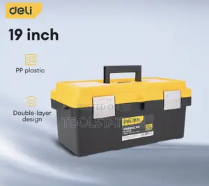Tool Box Size:19" 470*240*205mm Thick Plastic H/ Duty Edl-Tc290