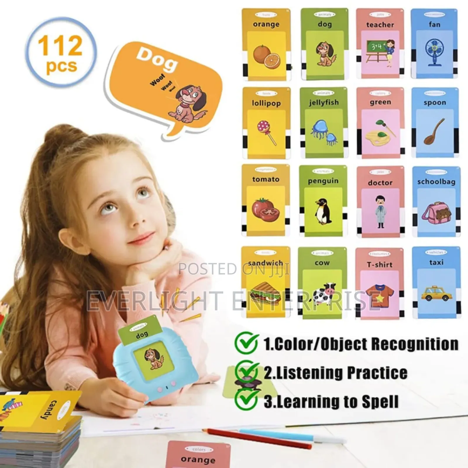 Educational Talking Flash Cards Learning English Machine