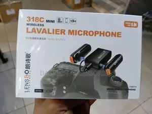 Lensgo 318c Mini Wireless Lavalier Microphone - Black