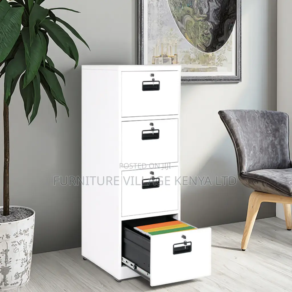 4-Drawer's Metallic Locker Cabinet With Keys