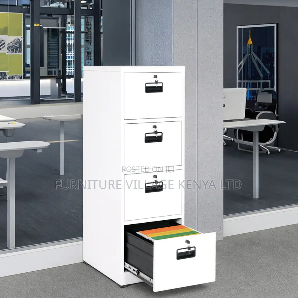 4-Drawer's Metallic Locker Cabinet With Keys
