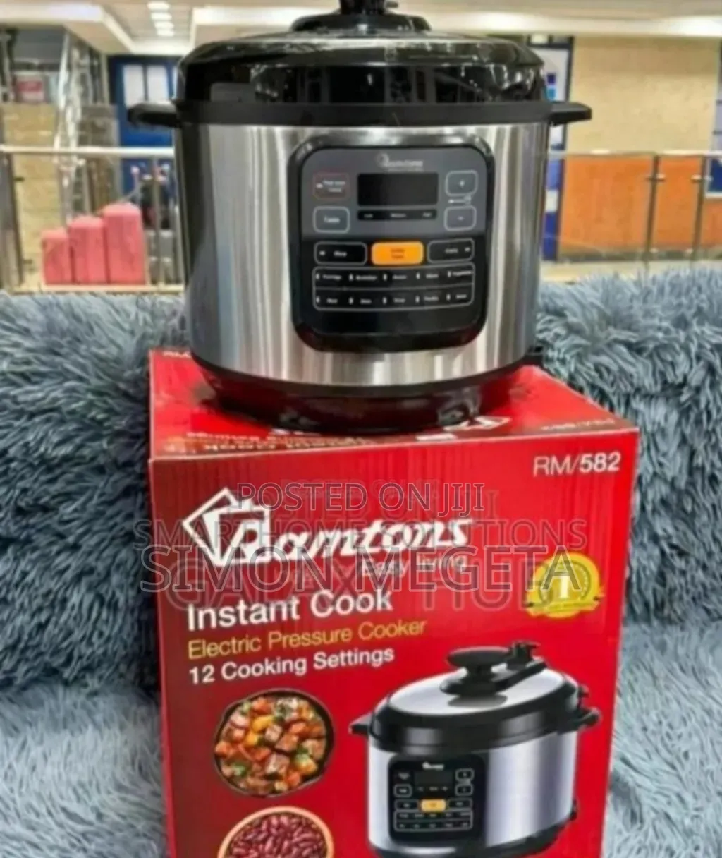 Electric Digital Ramtons 6l Pressure Cooker. Large Capacity