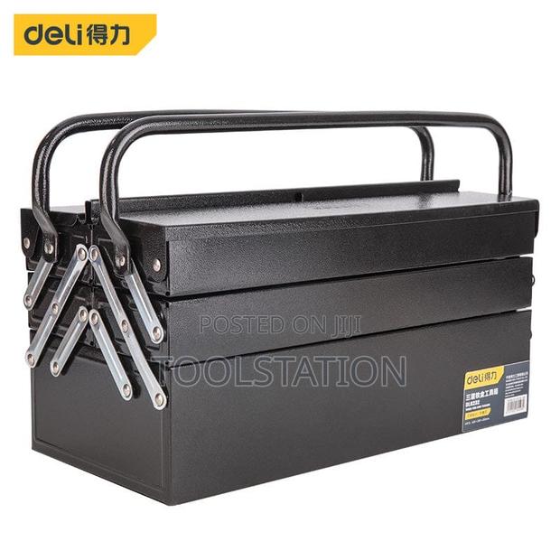 Fold Cold Rolled Steel Tool Box 18",420×180×160mm Three Layer Dl6232