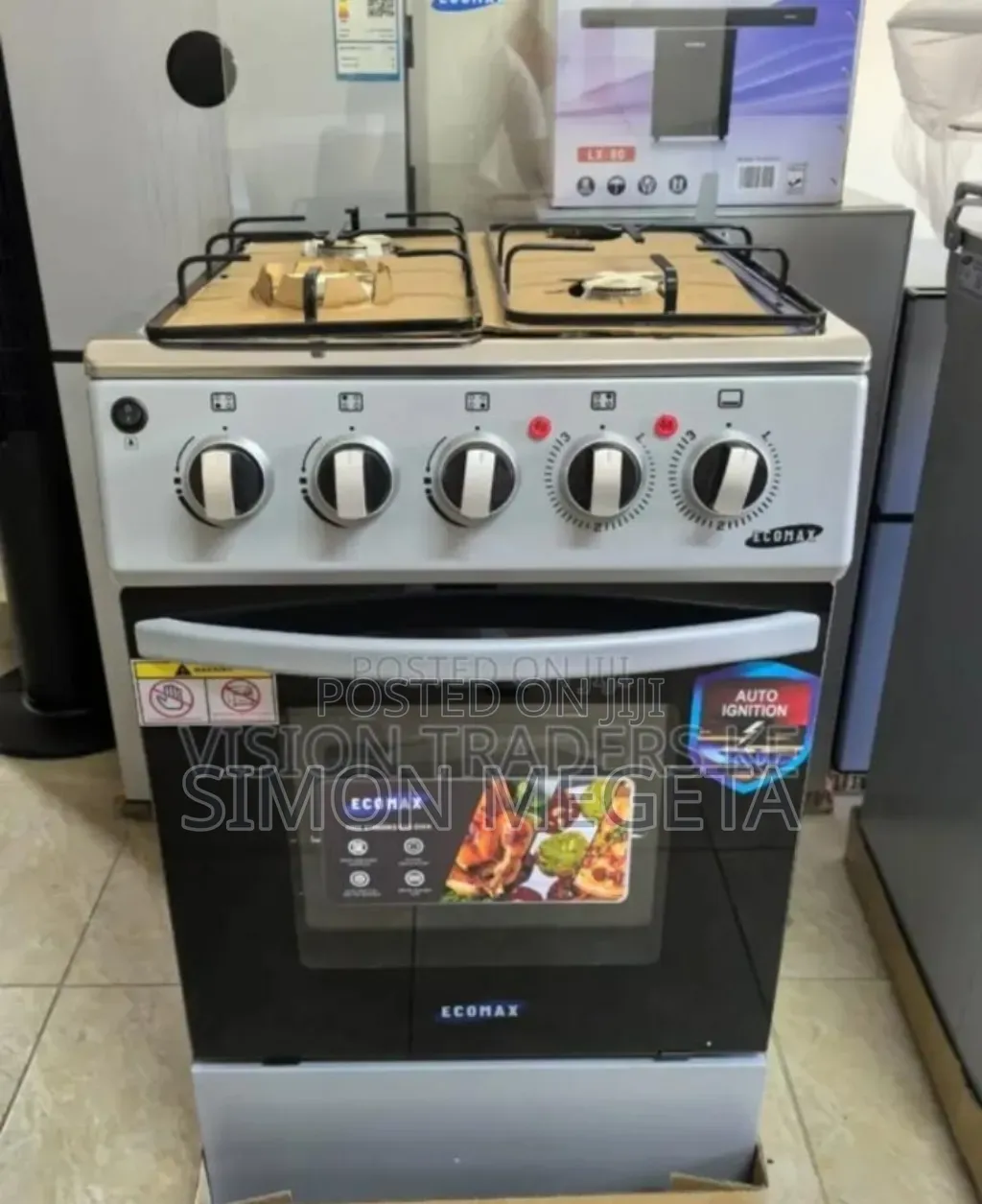 Automatic Ignition 4burner Ecomax Full Gas Standing.