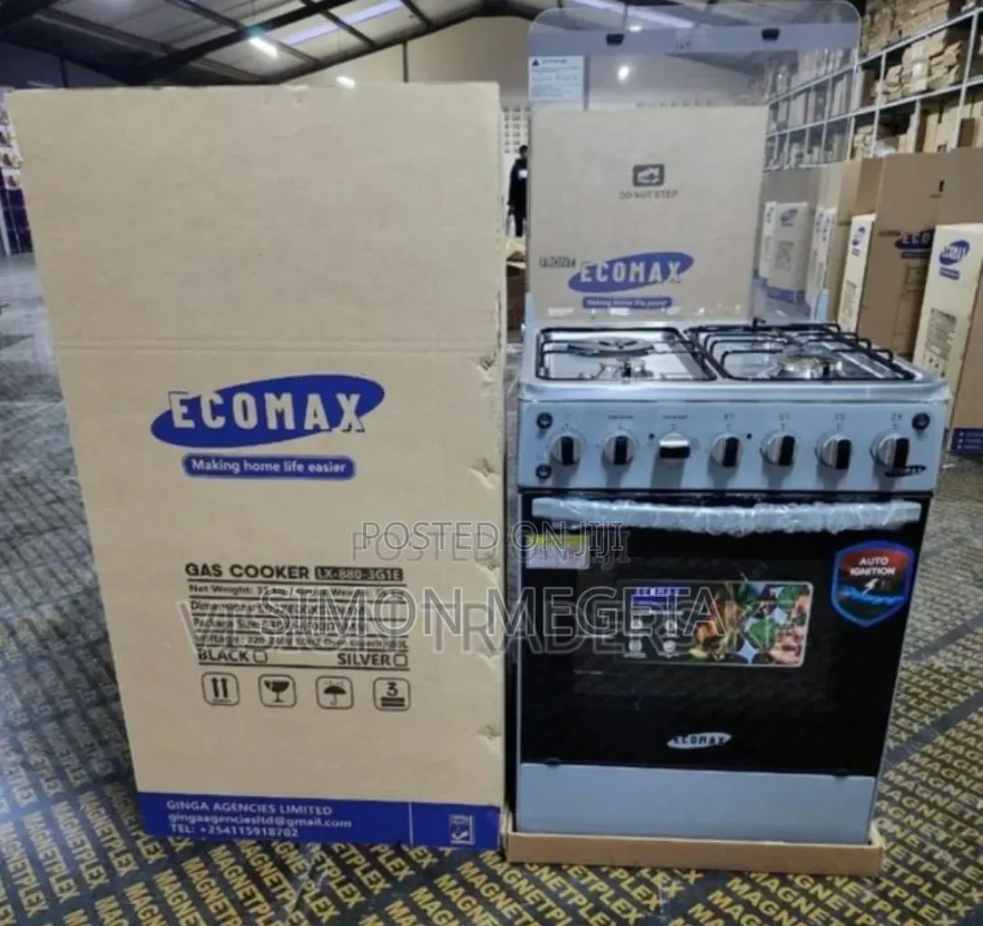 Silver Electric Ecomax 3+1 60*60 Standing Cooker. Brand New One