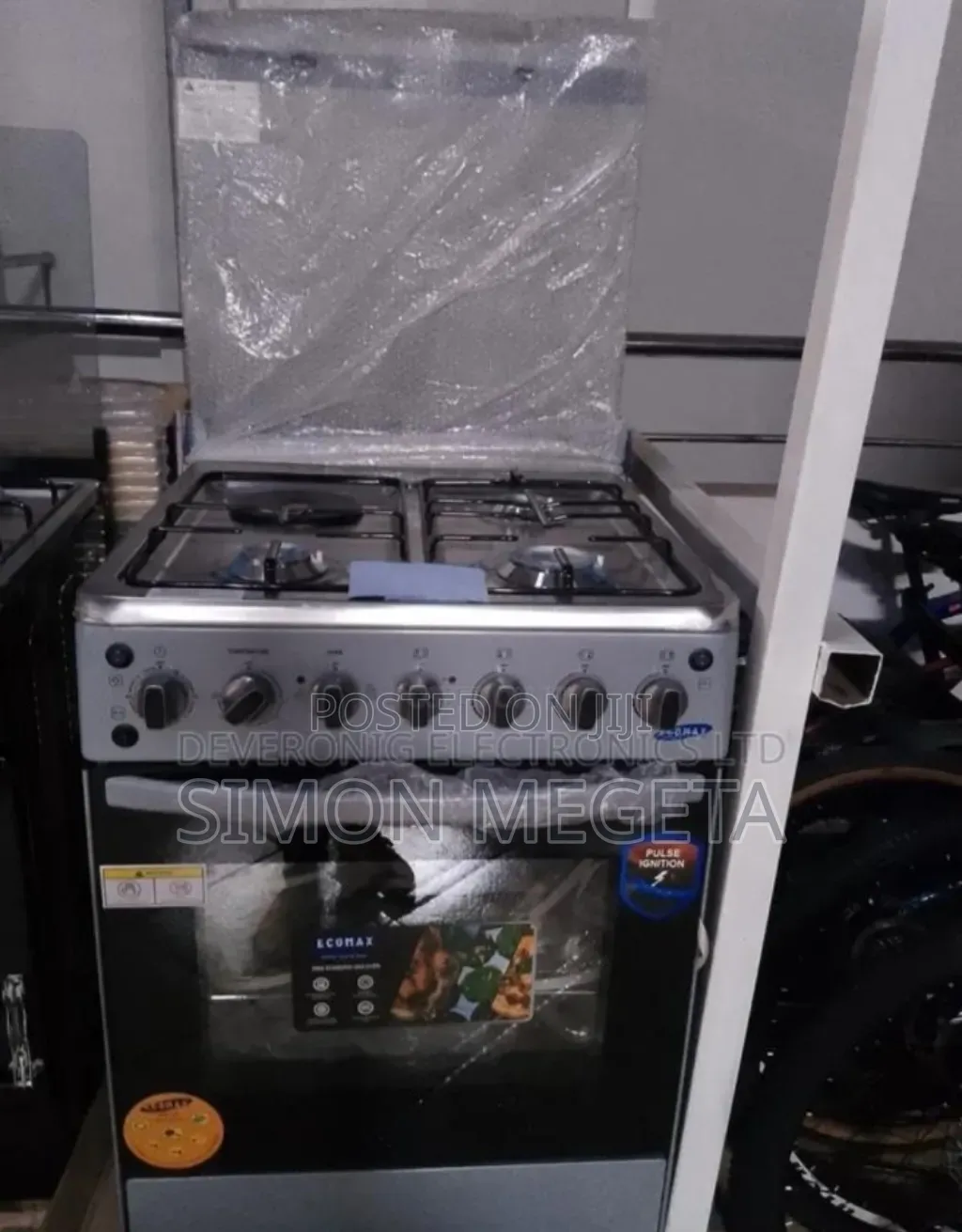 With 14months Warranty Ecomax 3+1 60*60 Standing Cooker.