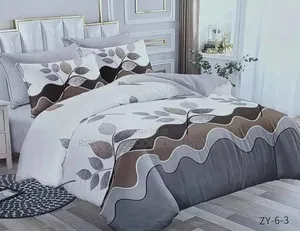 4-Piece Cotton Printed Binded Duvet Set
