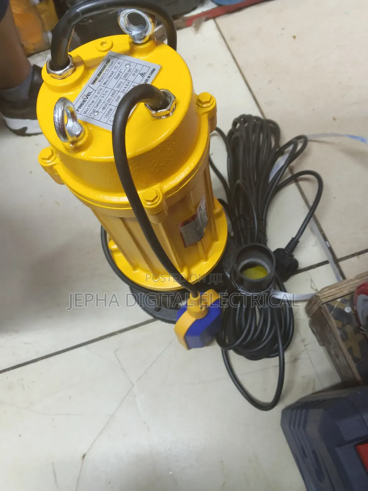 2hp Freevel Sewage Pump/Fresh Water Pump