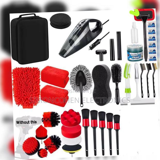 Car Detail Kit With Vacuum Cleaner and Spray