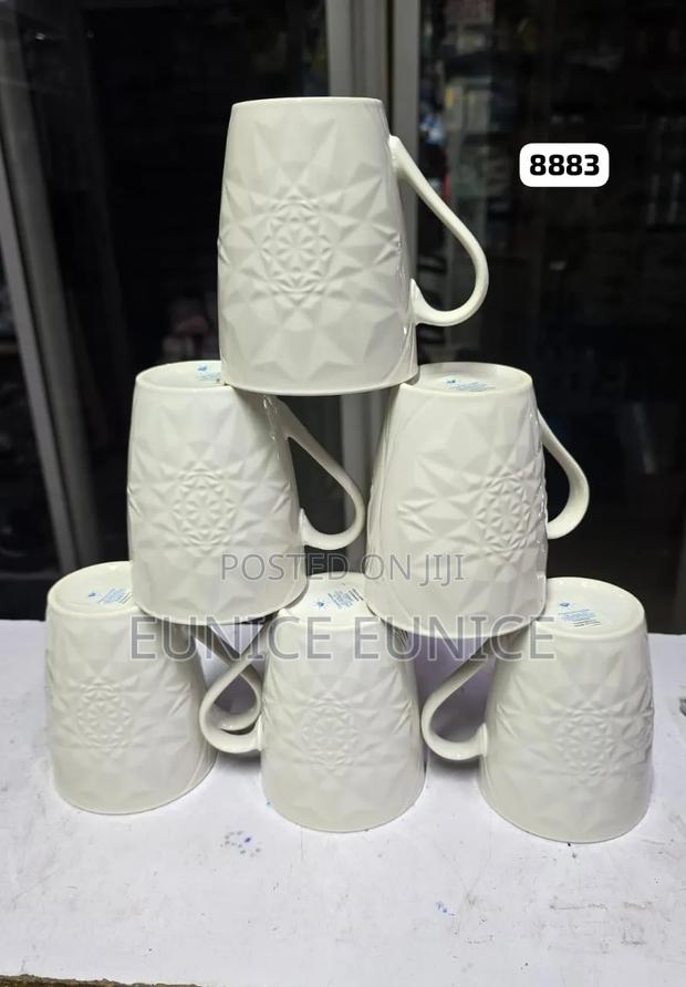 Ceramic White Mug 6pcs at 650 - thumbnail 3