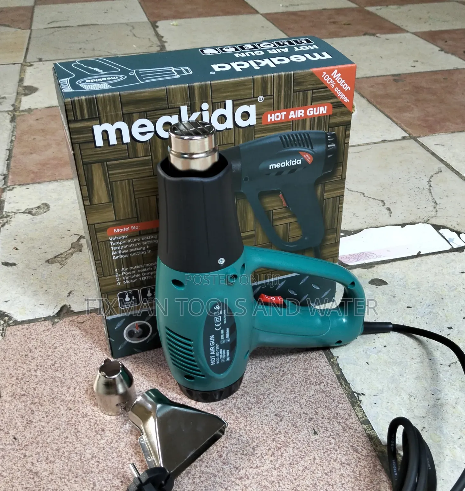 New Meakida Hot Air Gun 2000 Watt Best for Water Sealing and Plumbing