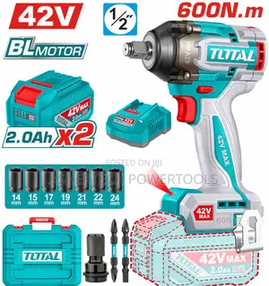 Tiwli42602 Total Cordless Impact Wrench 600nm 42v