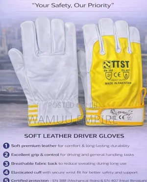 Ttst Soft Leather Gloves, Model G236 Tg:10.