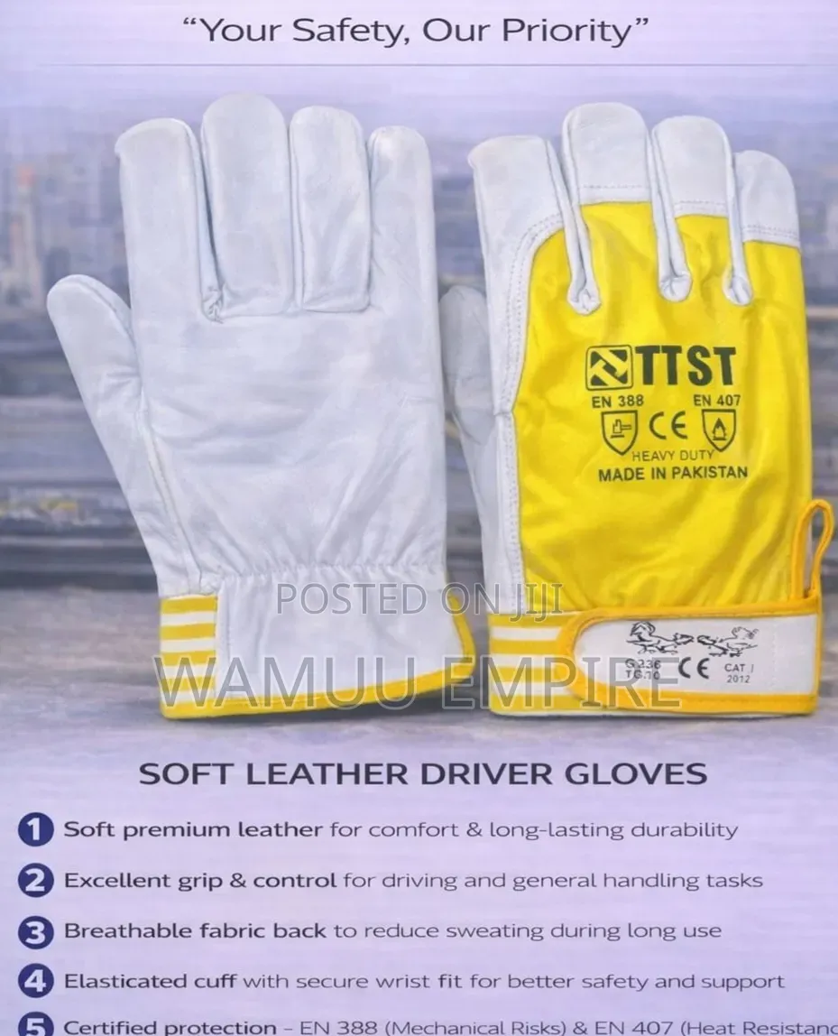 Ttst Soft Leather Gloves, Model G236 Tg:10.