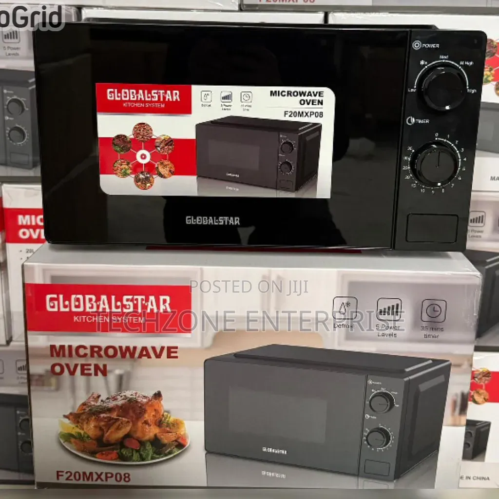 20 Litres Silver Globalstar Manual Microwave With 800 Watts 