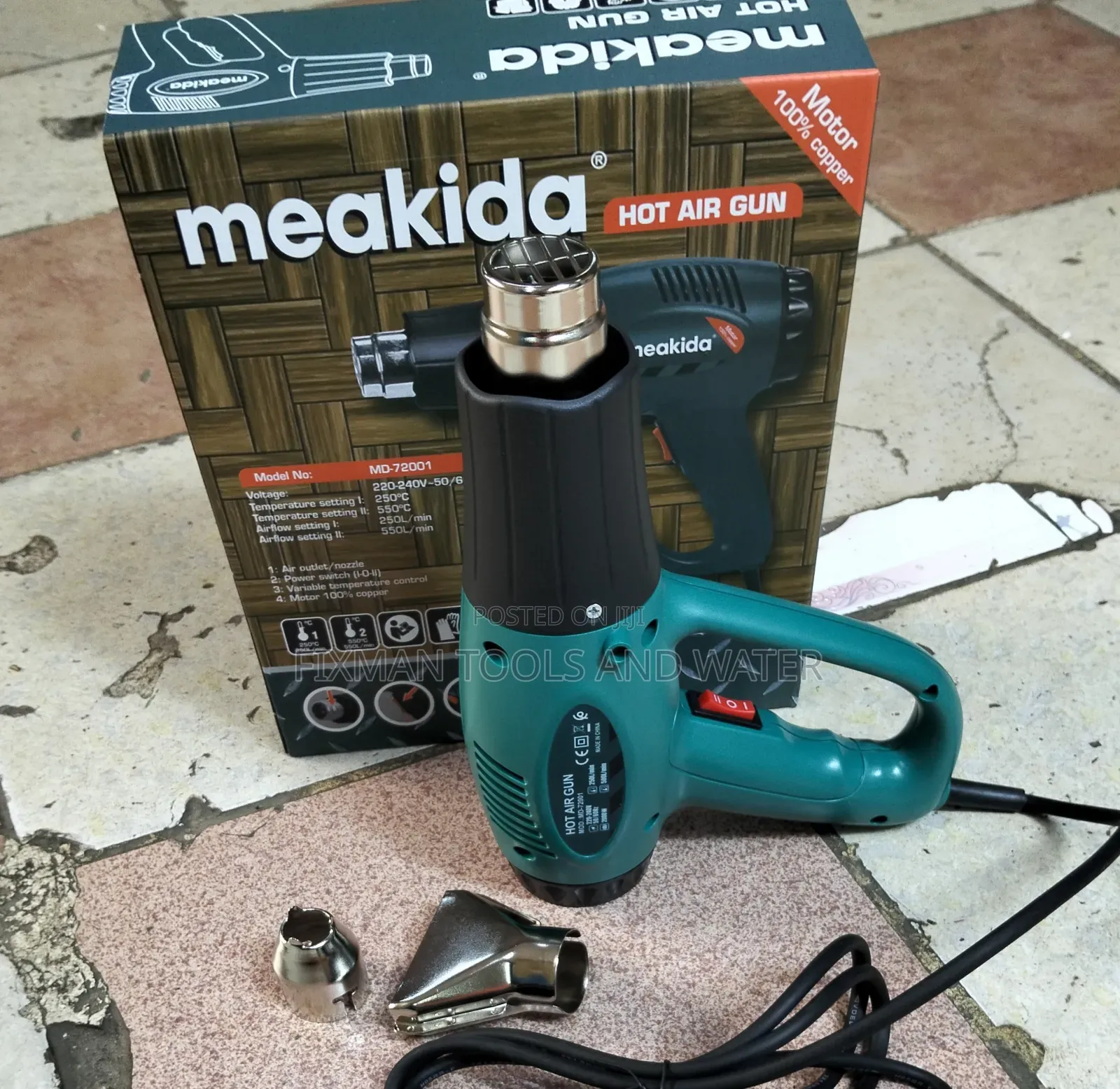 Hot Air Gun Set Meakida 2000 Watts Multipurpose Use