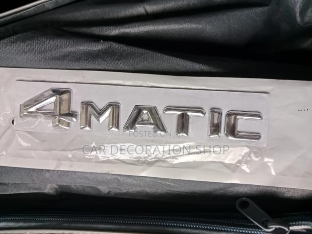 3d Silver Finish 4matic Emblem Designed for Trunk Replacement