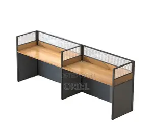 Office Desk : Straight 2-Way Office Modular Workstation