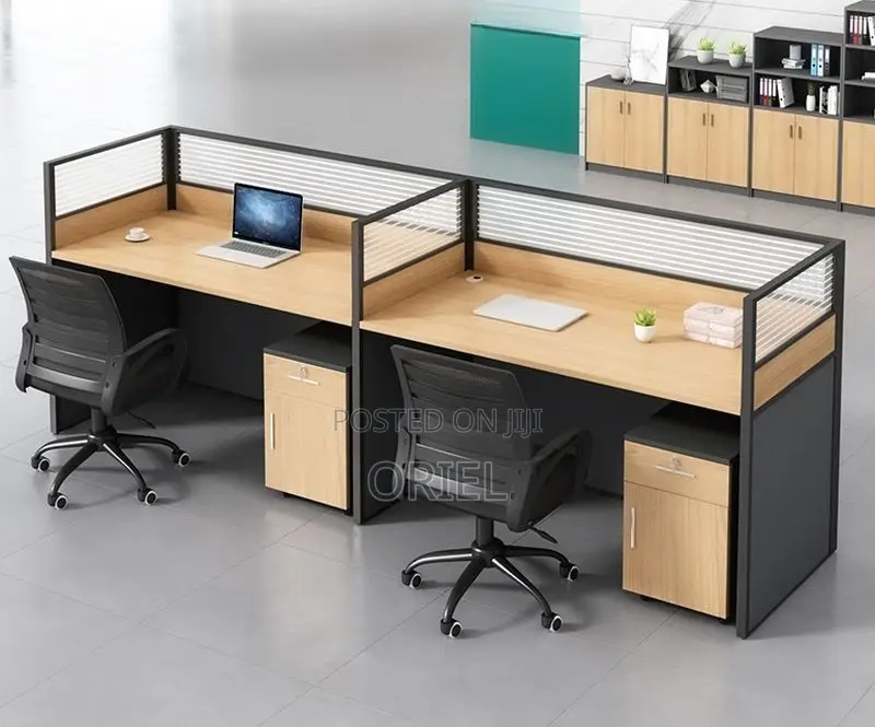 Office Desk : Straight 2-Way Office Modular Workstation