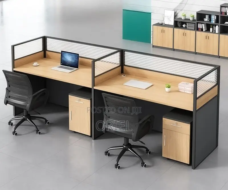 Office Desk : Straight 2-Way Office Modular Workstation